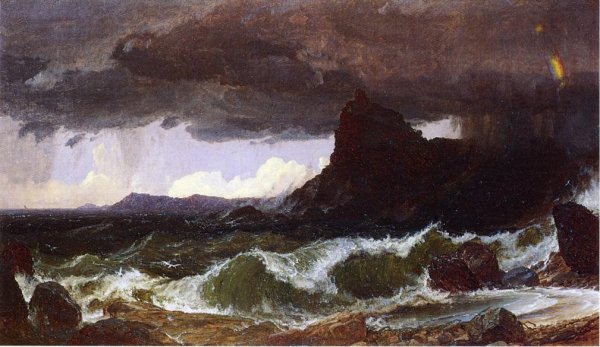 Main Product Photo of Coast of Dorset Painting by Jasper Francis Cropsey