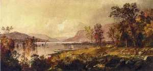 Greenwood Lake, New Jersey, in September Oil painting by Jasper Francis Cropsey