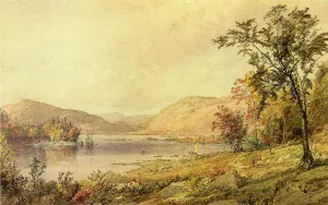 Greenwood Lake, New Jersey Oil painting by Jasper Francis Cropsey