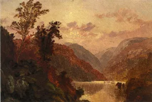 In the Highlands of the Hudson by Jasper Francis Cropsey - Oil Painting Reproduction