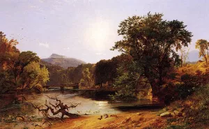 In the White Mountains by Jasper Francis Cropsey In the White Mountains by Jasper Francis Cropsey Oil Painting
