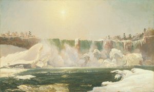 Niagara Falls in Winter by Jasper Francis Cropsey Oil Painting