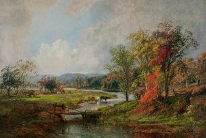 October by Jasper Francis Cropsey Oil Painting
