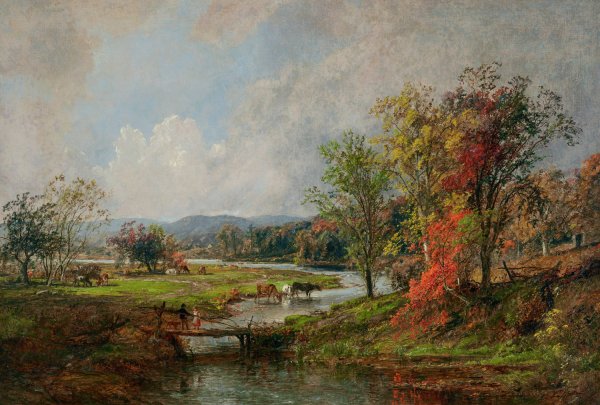 Main Product Photo of October  Painting by Jasper Francis Cropsey