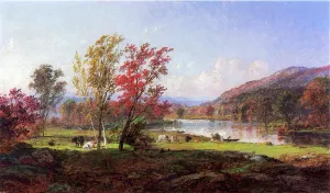 On the Saw Mill River by Jasper Francis Cropsey Oil Painting