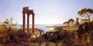 Overlooking the Bay of Naples Oil painting by Jasper Francis Cropsey