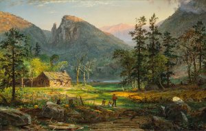 Pioneer's Home, Eagle Cliff, White Mountains by Jasper Francis Cropsey Oil Painting
