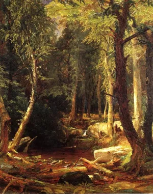 Pool in the Woods Oil painting by Jasper Francis Cropsey