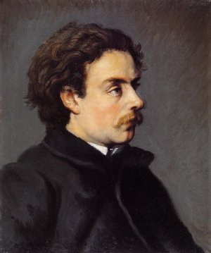 Portrait of the Painter Emile-Henri Laport also known as A Bend in the River by Jasper Francis Cropsey Oil Painting