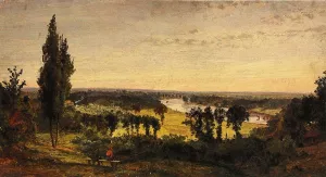 Richmond Hill and the Thames, London by Jasper Francis Cropsey Oil Painting