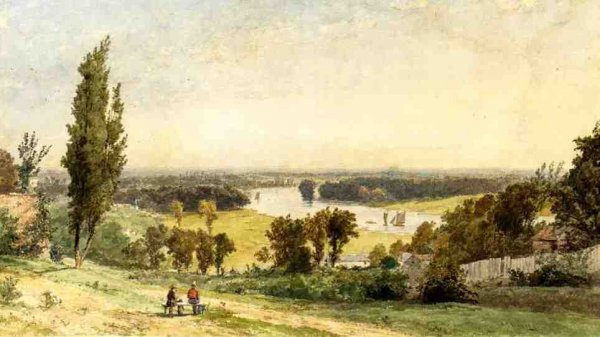 Main Product Photo of Richmond Hill in 1862 Painting by Jasper Francis Cropsey