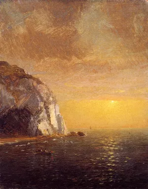 Rowing at Sunset by Jasper Francis Cropsey Oil Painting