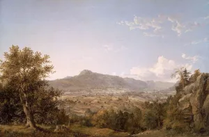 Schatacook Mountain, Housatonic Valley, Connecticut by Jasper Francis Cropsey - Oil Painting Reproduction