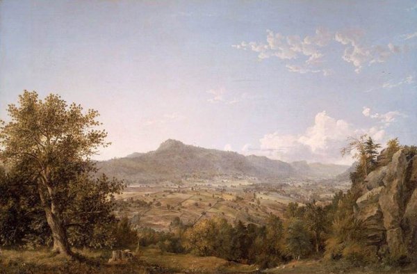 Main Product Photo of Schatacook Mountain, Housatonic Valley, Connecticut Painting by Jasper Francis Cropsey