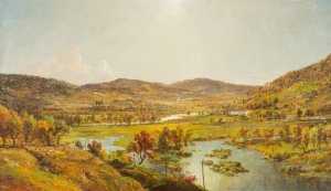 Sidney Plains with the Union of the Susquehanna and Unadilla Rivers by Jasper Francis Cropsey Oil Painting