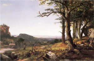 Sportsmen Nooning by Jasper Francis Cropsey - Oil Painting Reproduction