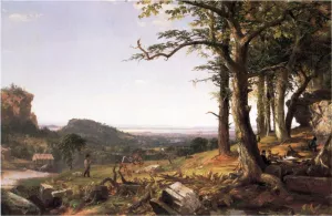 Sportsmen Nooning by Jasper Francis Cropsey Oil Painting