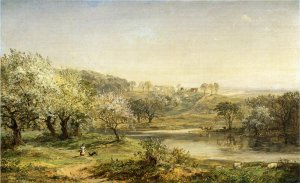 Spring, Chenango Valley by Jasper Francis Cropsey Oil Painting