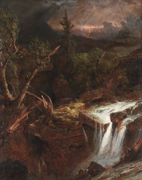 Main Product Photo of The Clove - A Storm Scene in the Catskill Mountains  Painting by Jasper Francis Cropsey