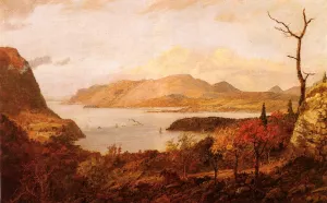 The Hudson River from Fort Putnam, near West Point by Jasper Francis Cropsey - Oil Painting Reproduction