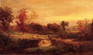 The Meeting by Jasper Francis Cropsey - Oil Painting Reproduction