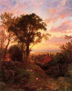 The Old Home by Jasper Francis Cropsey Oil Painting