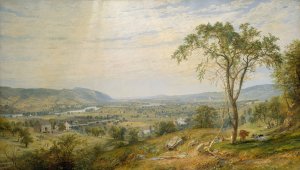 The Valley of Wyoming by Jasper Francis Cropsey Oil Painting