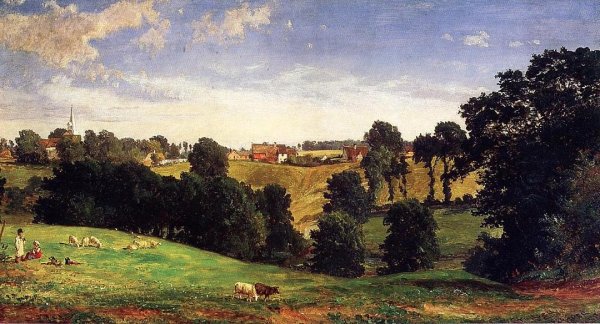 Main Product Photo of View of Stifford Painting by Jasper Francis Cropsey