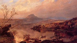 Wickham Pond and Sugar Loaf Mountain, Orange County by Jasper Francis Cropsey Oil Painting