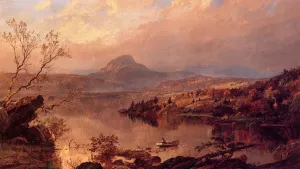 Wickham Pond and Sugar Loaf Mountain, Orange County by Jasper Francis Cropsey Oil Painting