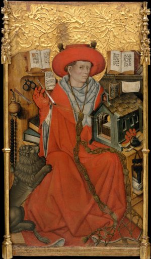 Saint Jerome in his Study by Jaume Ferrer Oil Painting