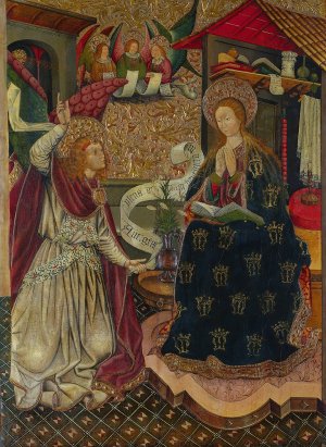 The Annunciation by Jaume Ferrer Oil Painting