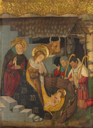 The Nativity by Jaume Ferrer Oil Painting