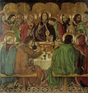 Last Supper by Jaume Huguet Oil Painting