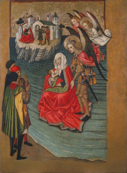 Main Product Photo of Miracle of Mont Saint-Michel  Painting by Jaume Huguet