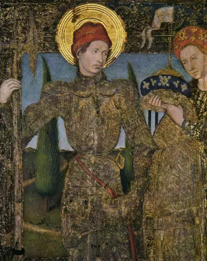 Triptych of Saint George painting by Jaume Huguet