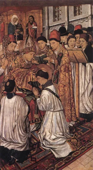 Vinzenz Altarpiece by Jaume Huguet - Oil Painting Reproduction