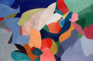 Abstraction by Jay Van Everen Oil Painting