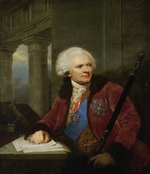 Portrait of Fryderyk Moszynski by Jozef Grassi Oil Painting