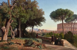 Colosseum Viewed from the Palatine by Jean-Achille Benouville Oil Painting