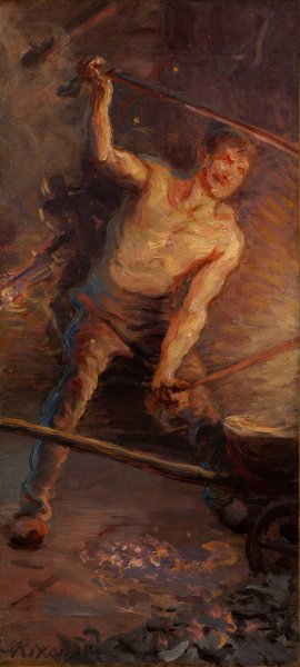Le Feu by Jean Andre Rixens Oil Painting