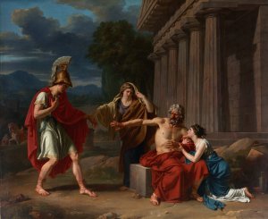 Oedipus At Colonus by Jean Antoine Theodore Giroust Oil Painting