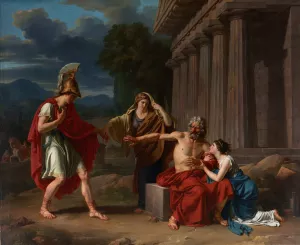 Oedipus At Colonus by Jean Antoine Theodore Giroust Oil Painting