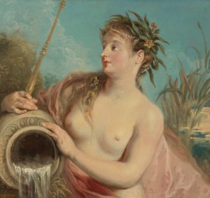 Nymphe De Fontaine by Jean-Antoine Watteau Oil Painting