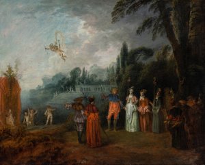 The Embarkation for Cythera by Jean-Antoine Watteau Oil Painting