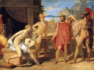 Achilles Receiving the Envoys of Agamemnon by Jean-Auguste-Dominique Ingres - Oil Painting Reproduction