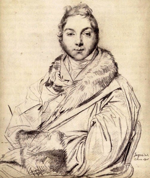 Alexander Baillie by Jean-Auguste-Dominique Ingres - Hand-Painted Oil Painting Reproduction
