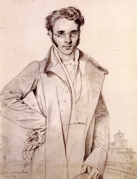 Andre Benoit Barreau, Called Taurel by Jean-Auguste-Dominique Ingres - Hand-Painted Oil Painting Reproduction