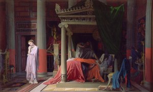 Antiochus and Stratonice Oil painting by Jean Auguste Dominique Ingres