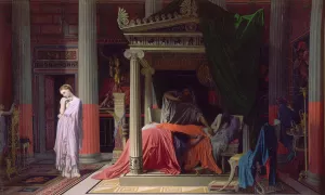 Antiochus and Stratonice by Jean Auguste Dominique Ingres Oil Painting